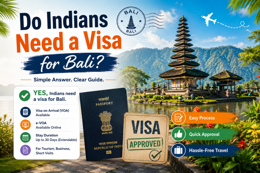 Bali Visa for Indians: Complete 2026 Guide (Visa on Arrival, e-VOA, Fees & Entry Requirements) 2 Do Indians Need a Visa for Bali?